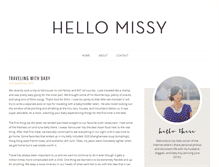 Tablet Screenshot of hello-missy.com